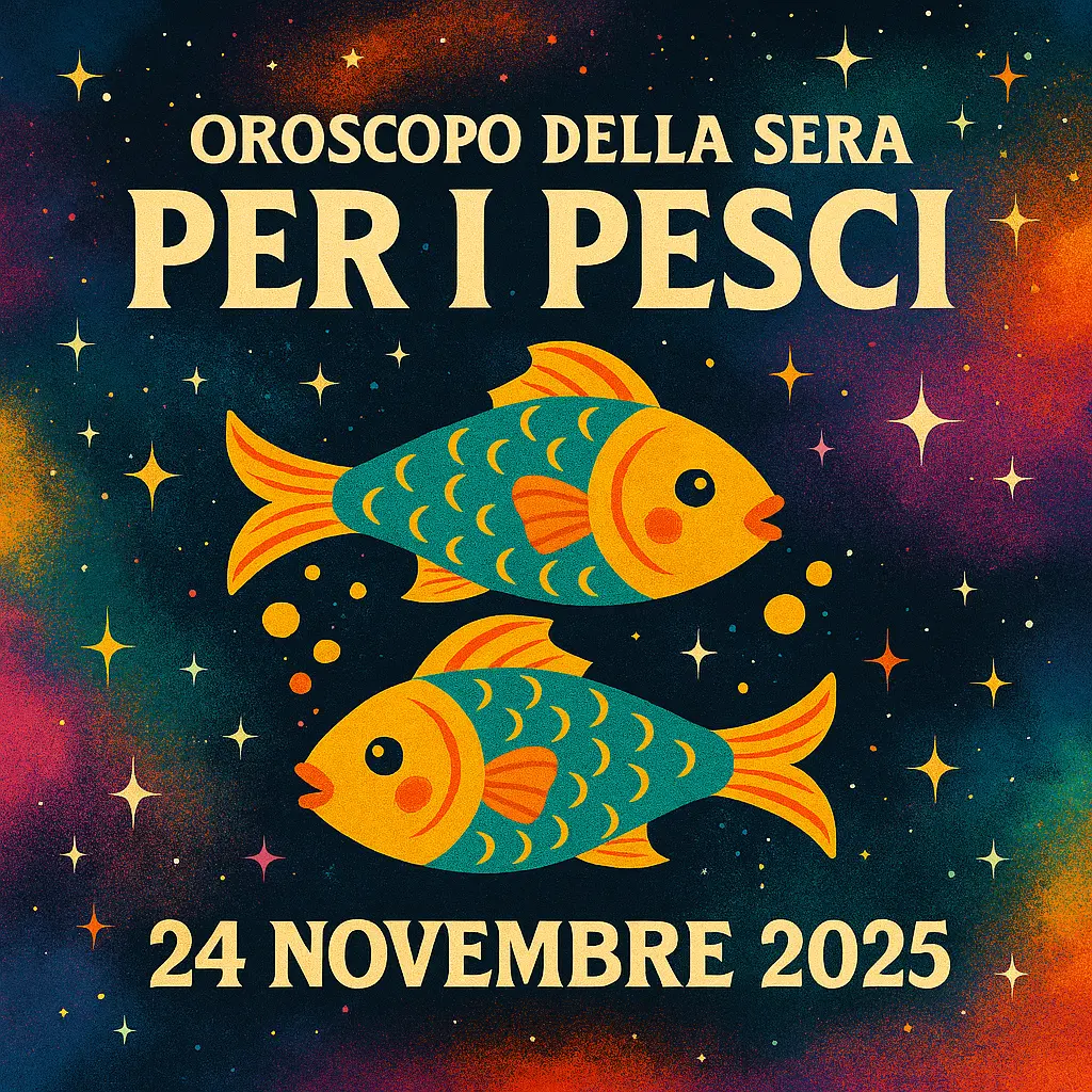 Oroscopo della Sera per i Pesci – 24 Novembre 2025