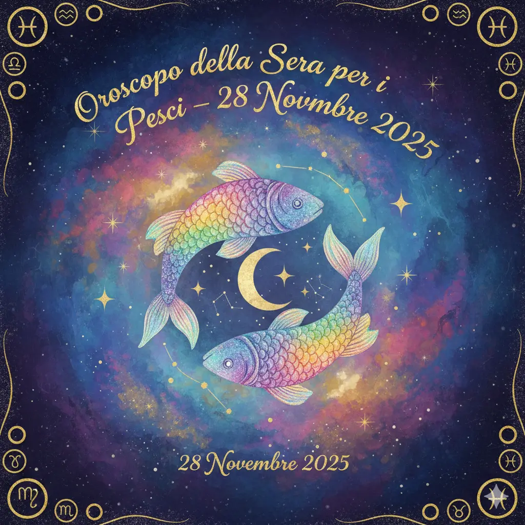 Oroscopo della Sera per i Pesci – 28 Novembre 2025