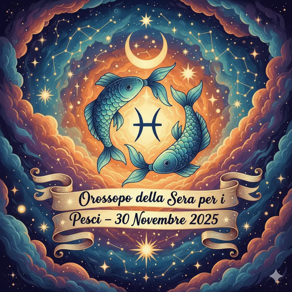 Oroscopo della Sera per i Pesci – 30 Novembre 2025