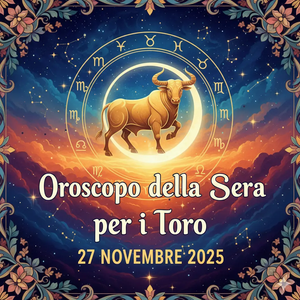Oroscopo della Sera per i Toro – 27 Novembre 2025