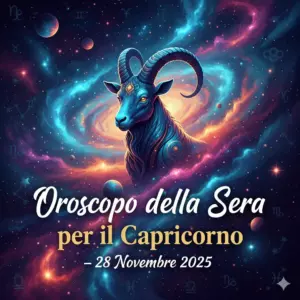Oroscopo della Sera per il Capricorno – 28 Novembre 2025