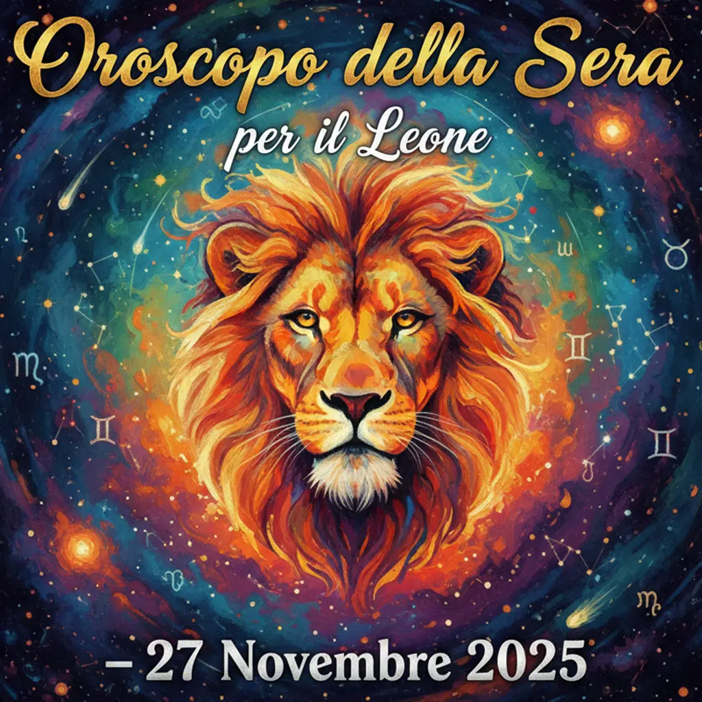 Oroscopo della Sera per il Leone – 27 Novembre 2025