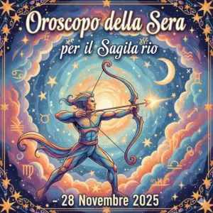 Oroscopo della Sera per il Sagittario – 28 Novembre 2025