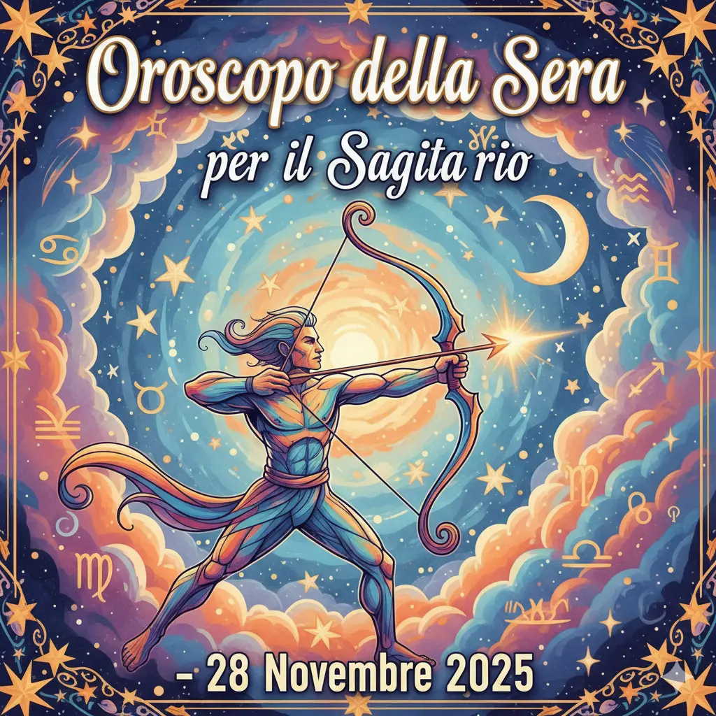 Oroscopo della Sera per il Sagittario – 28 Novembre 2025