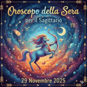 Oroscopo della Sera per il Sagittario – 29 Novembre 2025