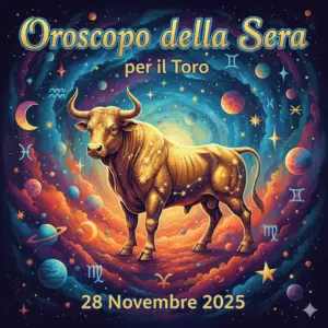 Oroscopo della Sera per il Toro – 28 Novembre 2025