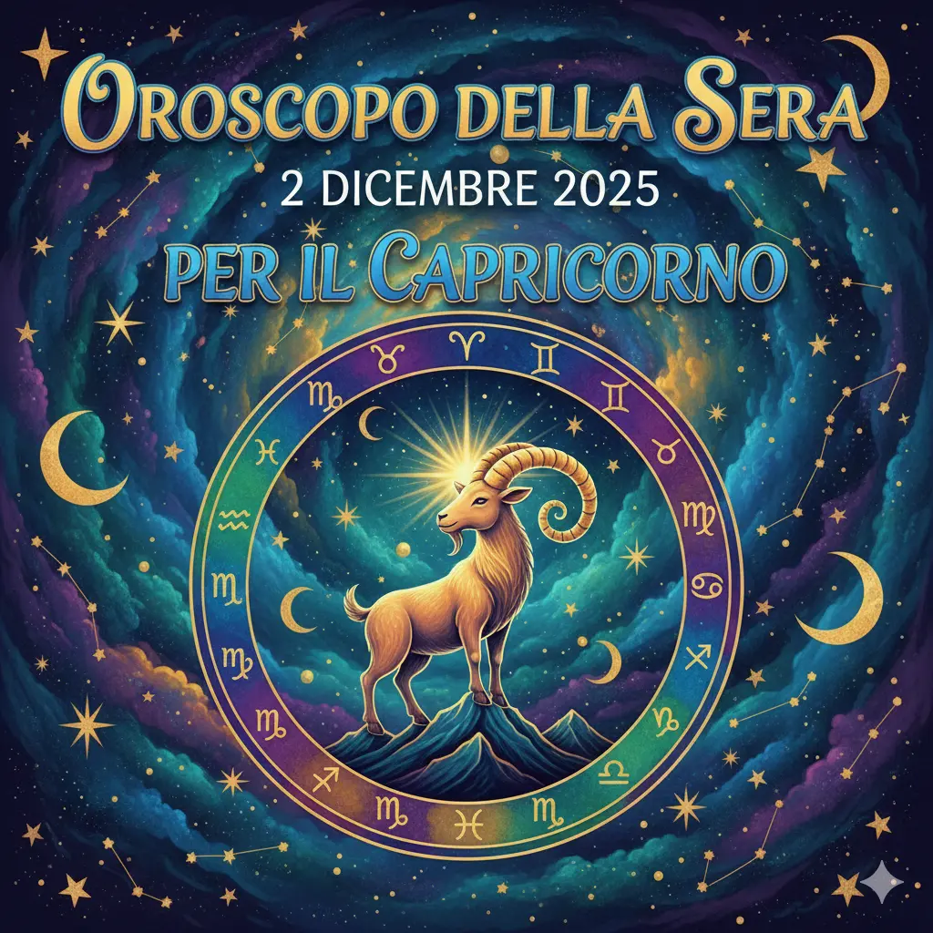 Oroscopo della Sera – 2 Dicembre 2025 per il Capricorno