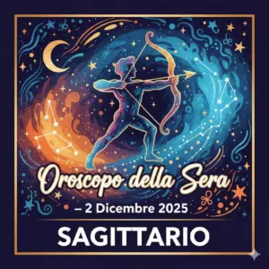 Oroscopo della Sera – 2 Dicembre 2025 per il Sagittario