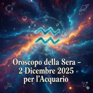 Oroscopo della Sera – 2 Dicembre 2025 per l’Acquario