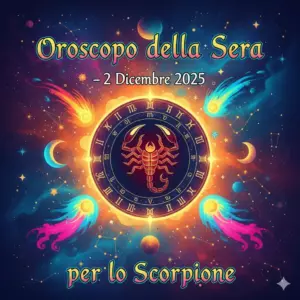 Oroscopo della Sera – 2 Dicembre 2025 per lo Scorpione