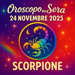 Oroscopo della Sera – 24 Novembre 2025 per lo Scorpione