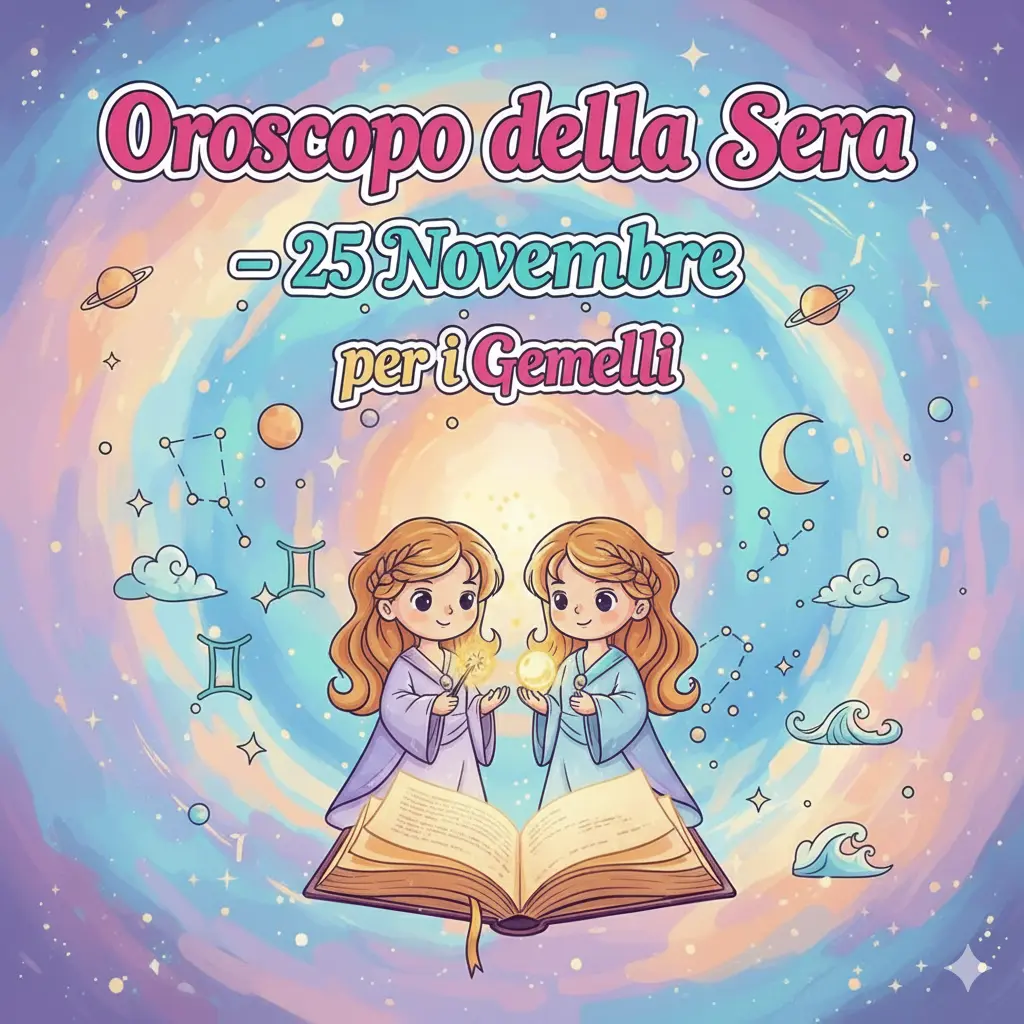 Oroscopo della Sera – 25 Novembre 2025 per i Gemelli
