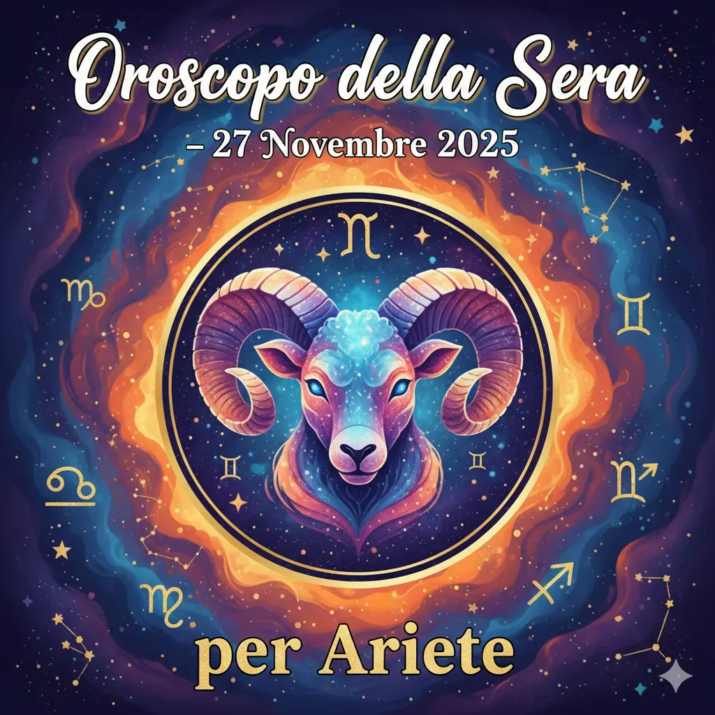 Oroscopo della Sera – 27 Novembre 2025 per Ariete
