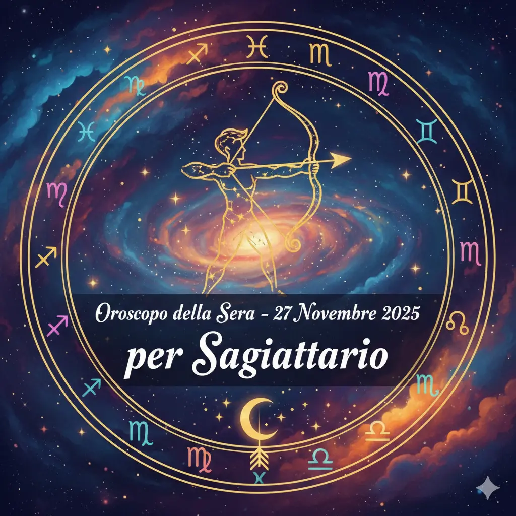 Oroscopo della Sera – 27 Novembre 2025 per Sagittario