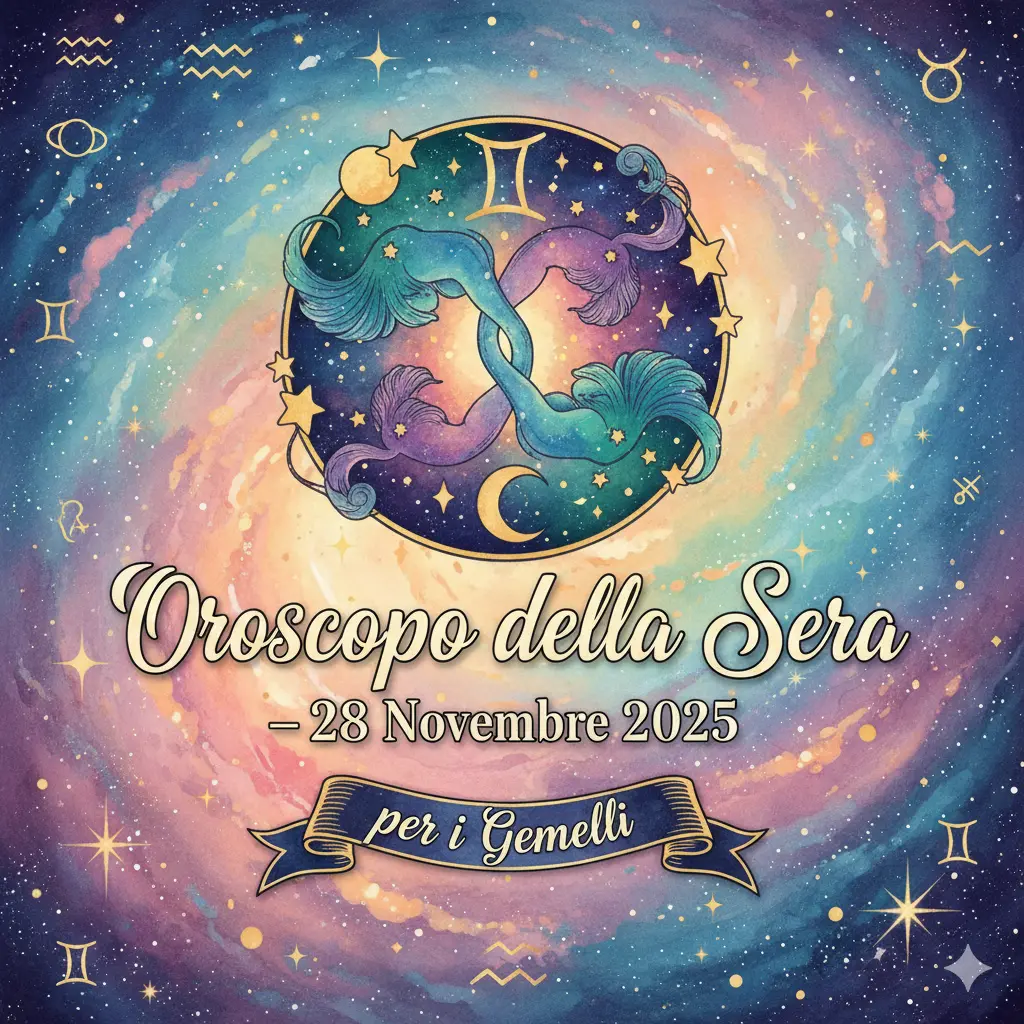 Oroscopo della Sera – 28 Novembre 2025 per i Gemelli