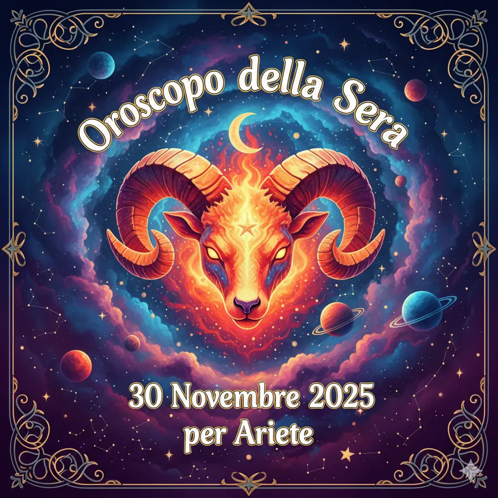Oroscopo della Sera – 30 Novembre 2025 per Ariete