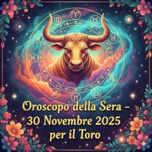 Oroscopo della Sera – 30 Novembre 2025 per il Toro