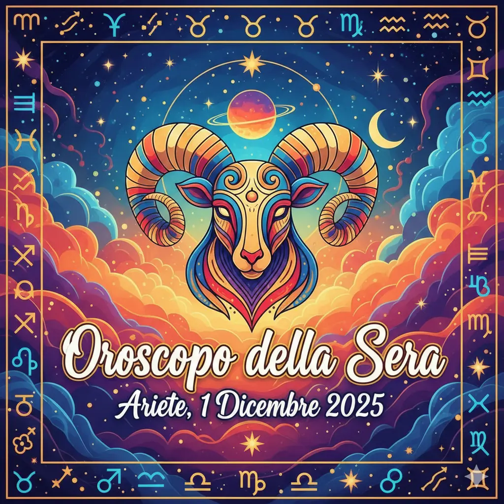 Oroscopo della Sera – Ariete, 1 Dicembre 2025