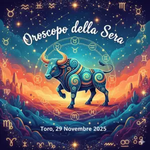 Oroscopo della Sera – Toro, 29 Novembre 2025