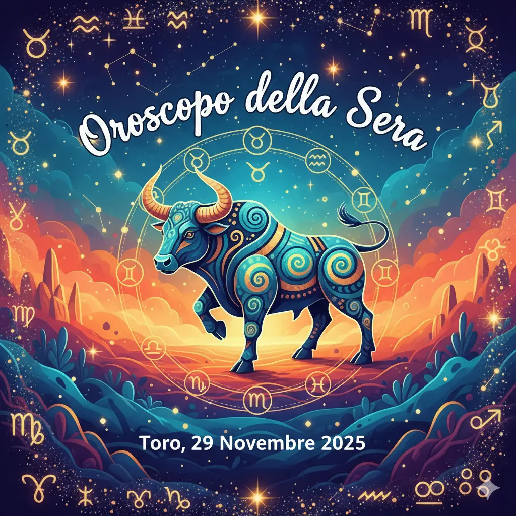 Oroscopo della Sera – Toro, 29 Novembre 2025