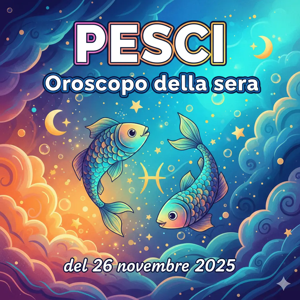 Pesci – Oroscopo della sera del 26 novembre 2025