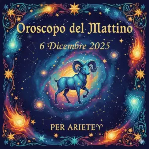 Oroscopo del Mattino – 6 Dicembre 2025 per Ariete