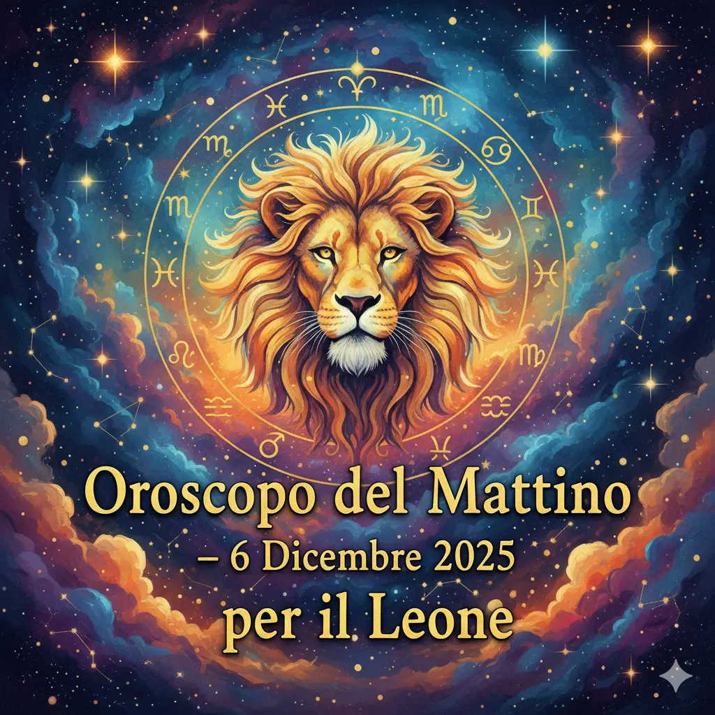 Oroscopo del Mattino – 6 Dicembre 2025 per il Leone