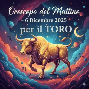 Oroscopo del Mattino – 6 Dicembre 2025 per il Toro