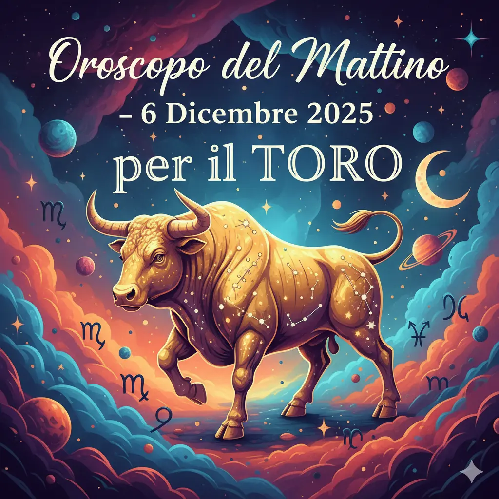 Oroscopo del Mattino – 6 Dicembre 2025 per il Toro
