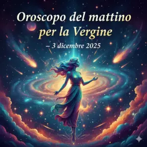 Oroscopo del mattino per la Vergine – 3 dicembre 2025