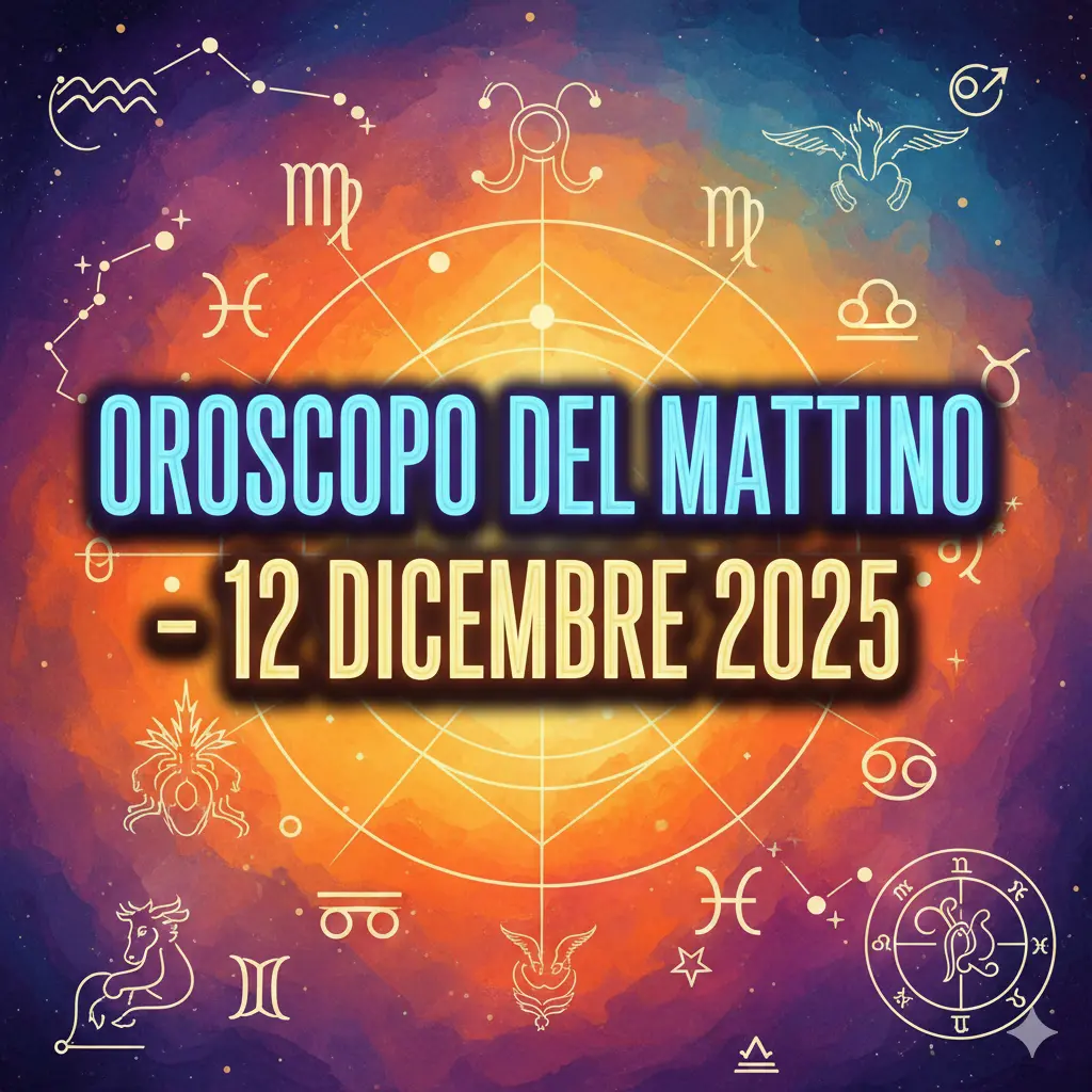 Oroscopo del mattino – 12 dicembre 2025