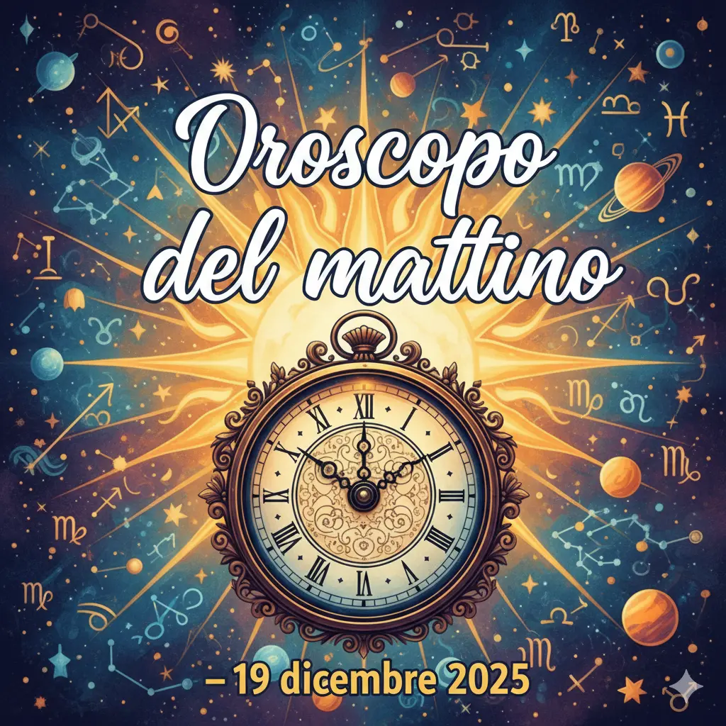 Oroscopo del mattino – 19 dicembre 2025