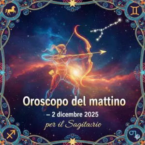 Oroscopo del mattino – 2 dicembre 2025 per il Sagittario