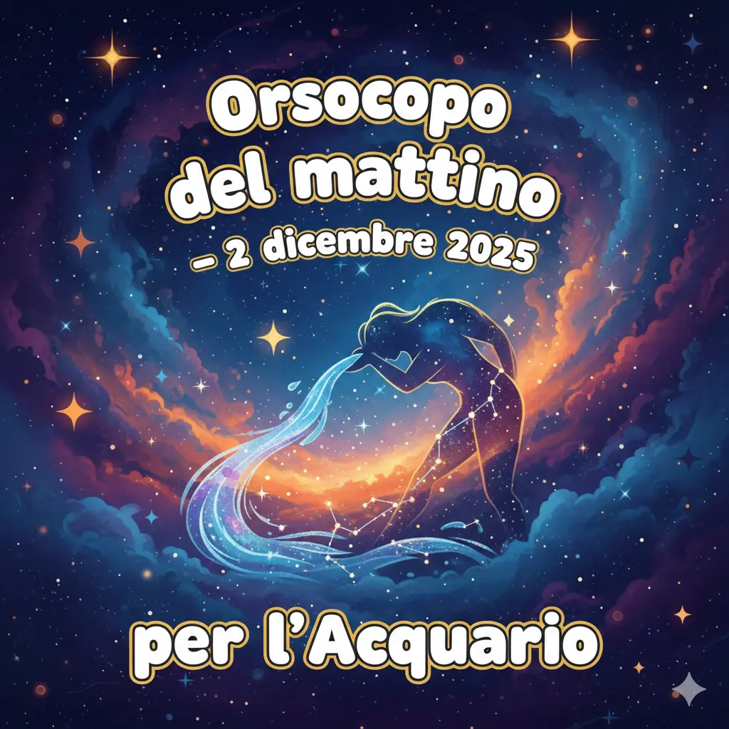 Oroscopo del mattino – 2 dicembre 2025 per l’Acquario