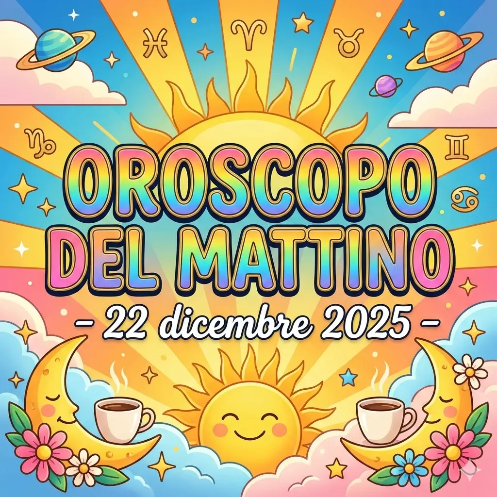 Oroscopo del mattino – 22 dicembre 2025