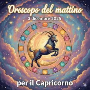 Oroscopo del mattino – 3 dicembre 2025 per il Capricorno