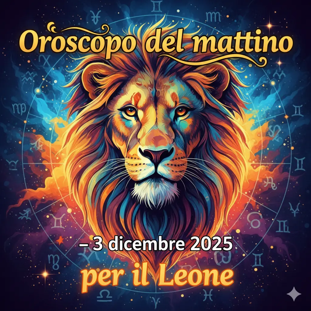 Oroscopo del mattino – 3 dicembre 2025 per il Leone