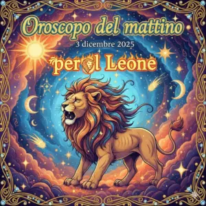 Oroscopo del mattino – 3 dicembre 2025 per il Leone