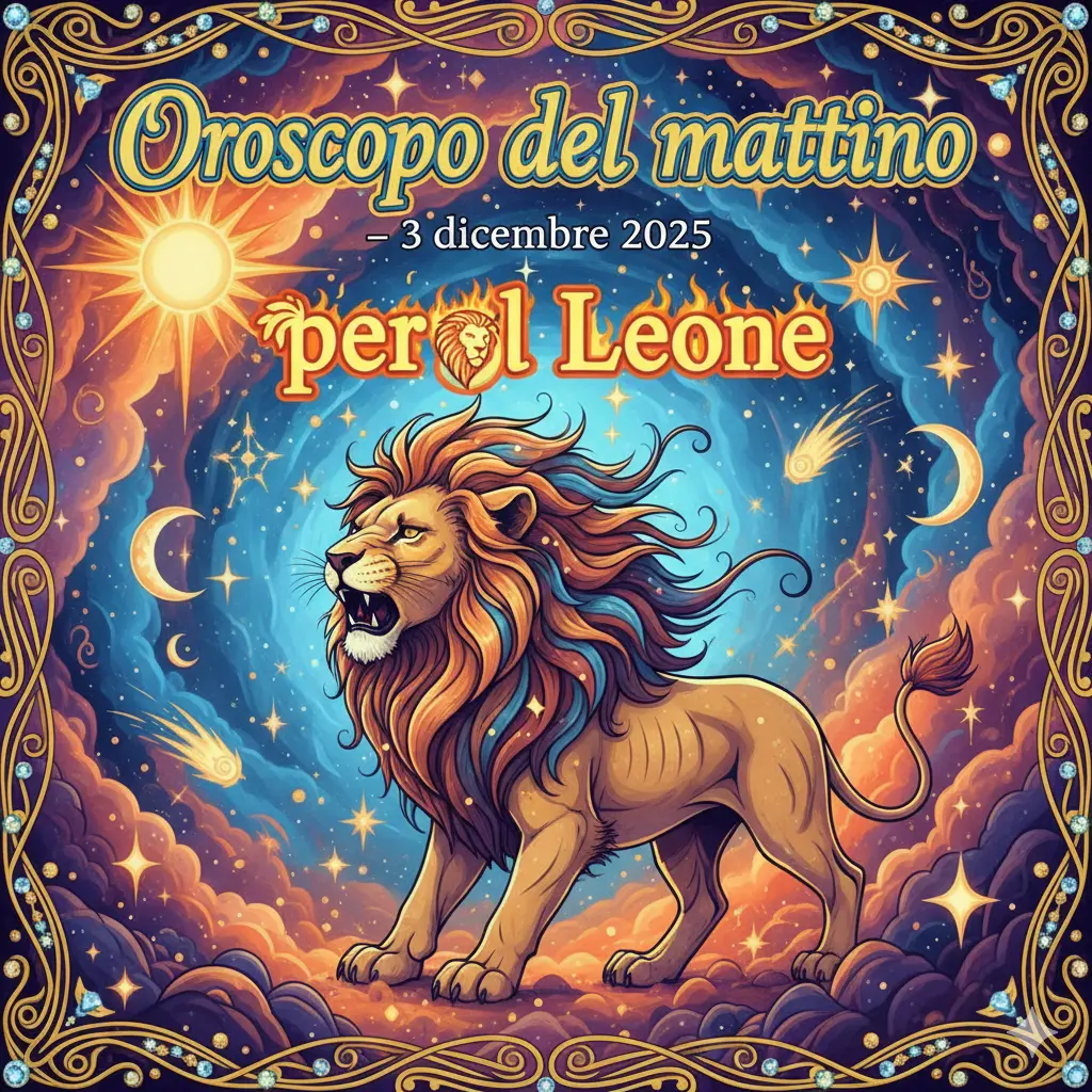 Oroscopo del mattino – 3 dicembre 2025 per il Leone