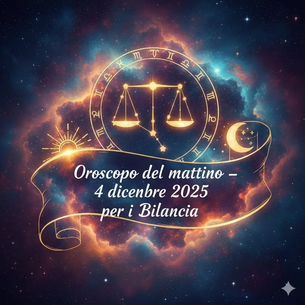 Oroscopo del mattino – 4 dicembre 2025 per i Bilancia