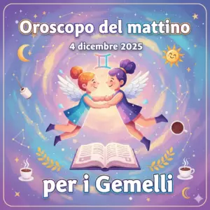 Oroscopo del mattino – 4 dicembre 2025 per i Gemelli