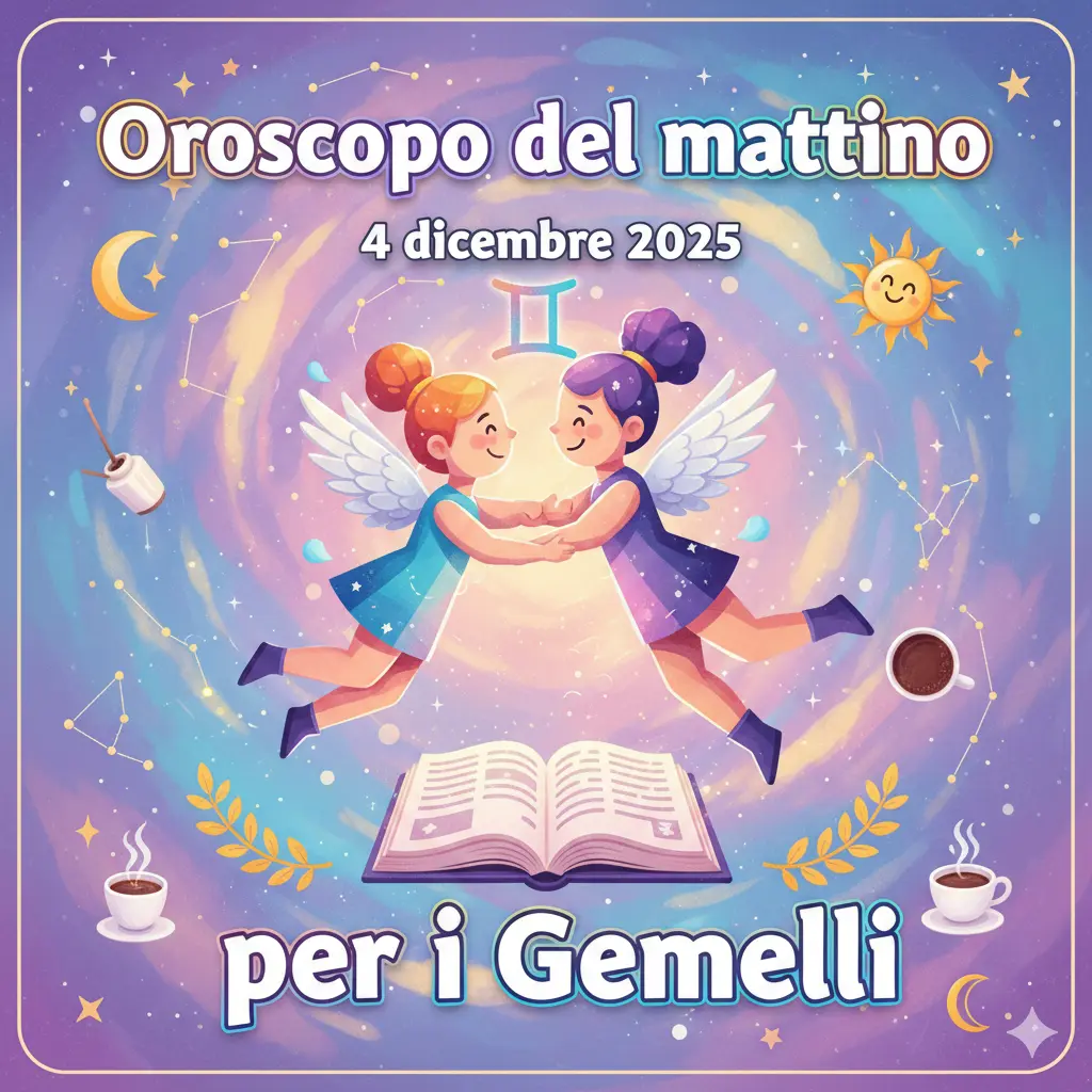 Oroscopo del mattino – 4 dicembre 2025 per i Gemelli