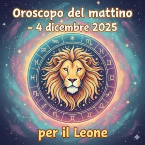 Oroscopo del mattino – 4 dicembre 2025 per il Leone