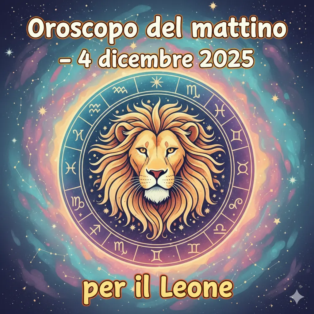 Oroscopo del mattino – 4 dicembre 2025 per il Leone