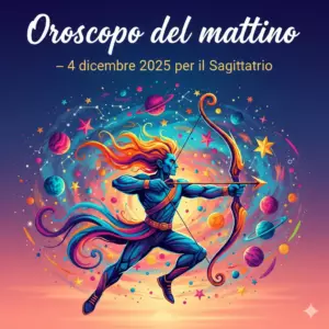 Oroscopo del mattino – 4 dicembre 2025 per il Sagittario