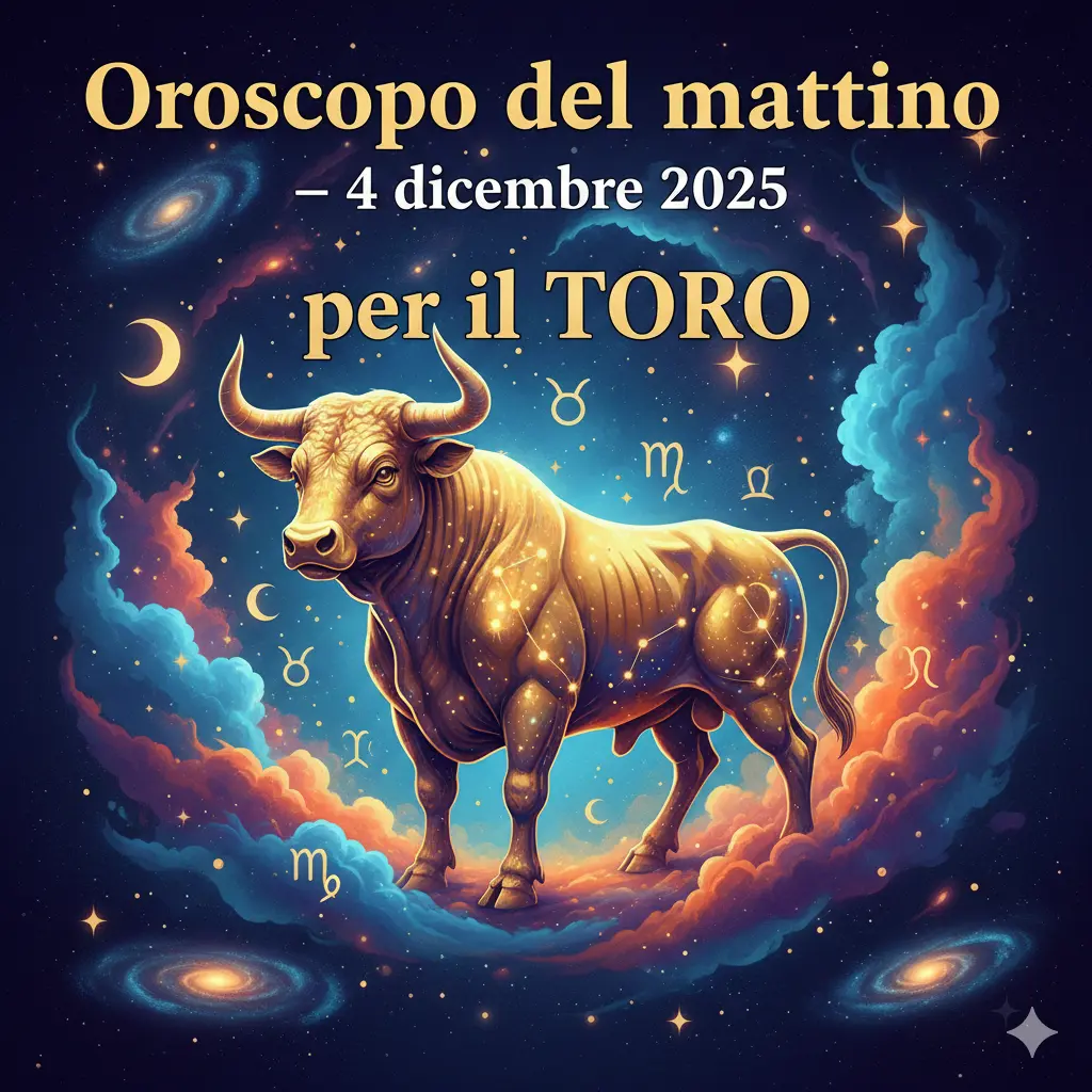 Oroscopo del mattino – 4 dicembre 2025 per il Toro