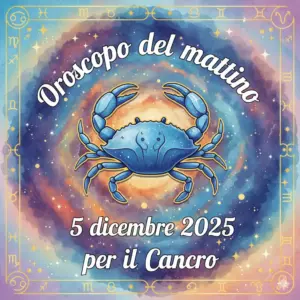 Oroscopo del mattino – 5 dicembre 2025 per il Cancro