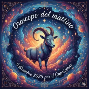 Oroscopo del mattino – 5 dicembre 2025 per il Capricorno