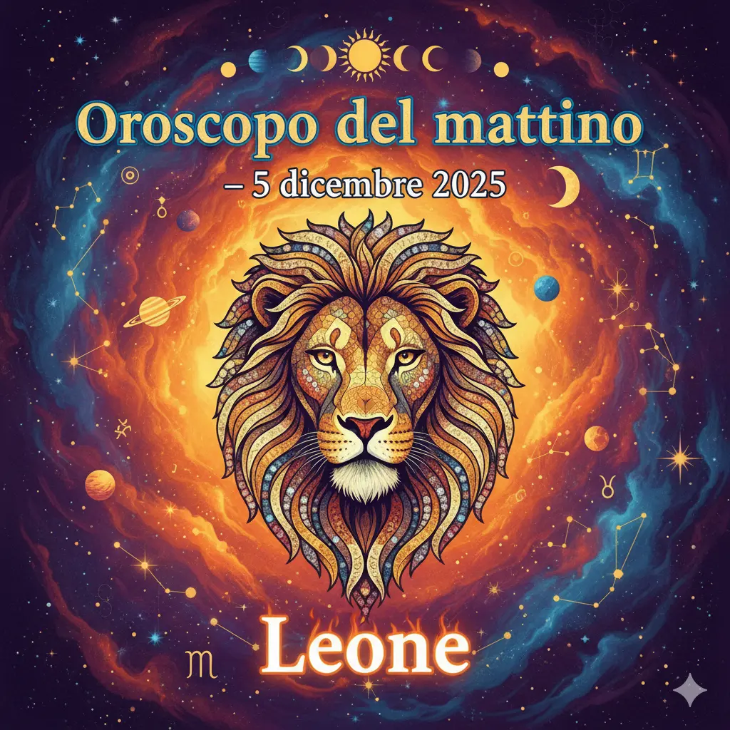 Oroscopo del mattino – 5 dicembre 2025 per il Leone