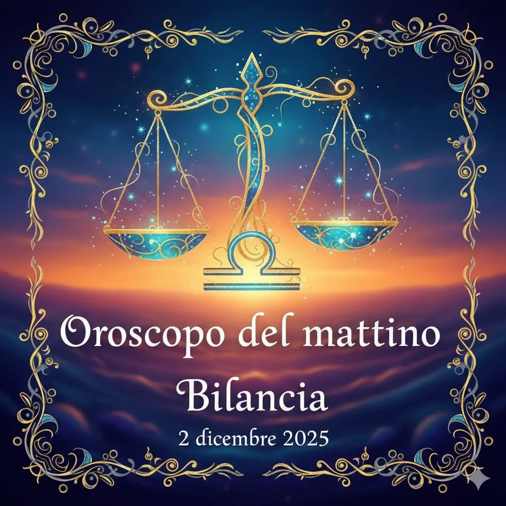Oroscopo del mattino – Bilancia, 2 dicembre 2025
